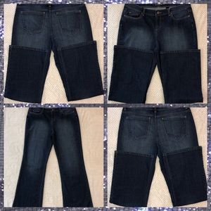 DKNY JEANS woman’s flare plus size 16 jeans